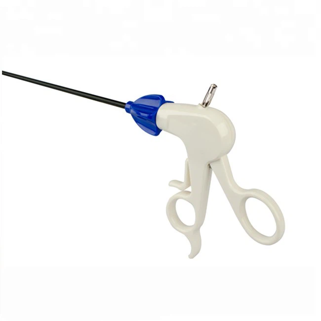 Disposable Single Action Fenestrated Johan Grasping Forceps (Jaw Length: 22mm)
