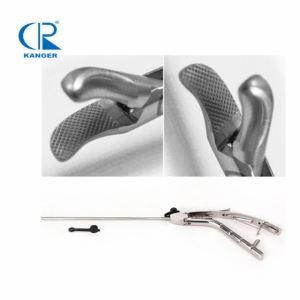 Porta agulles Pistola tipus 5mmX330 Laparoscòpia mandíbula corba
